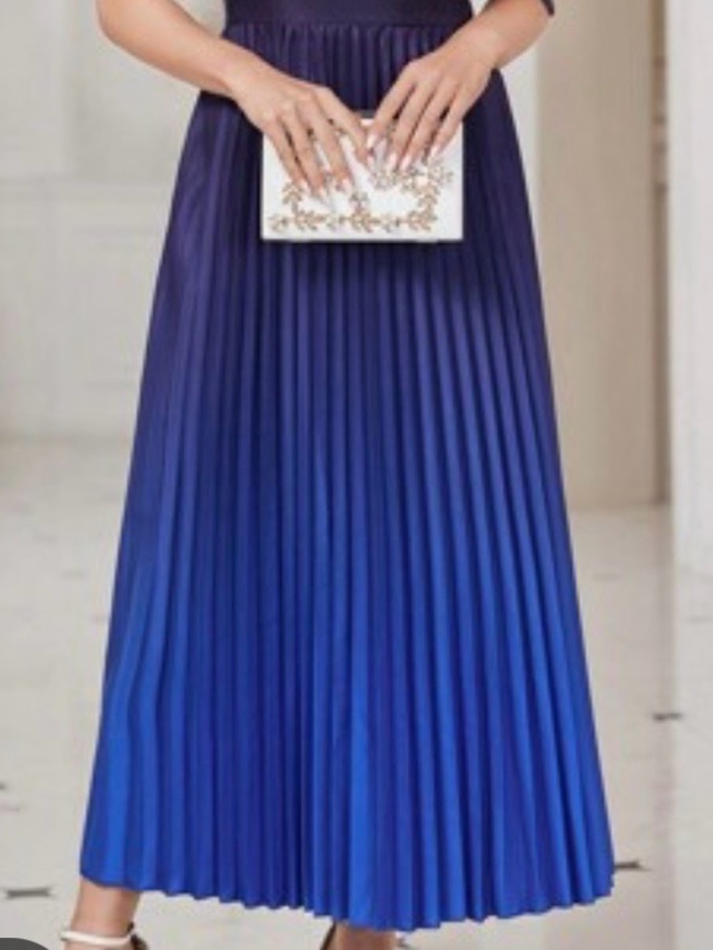 Vtg Betsy & Adam black pleated cocktail midi dress - Picture 7 of 11